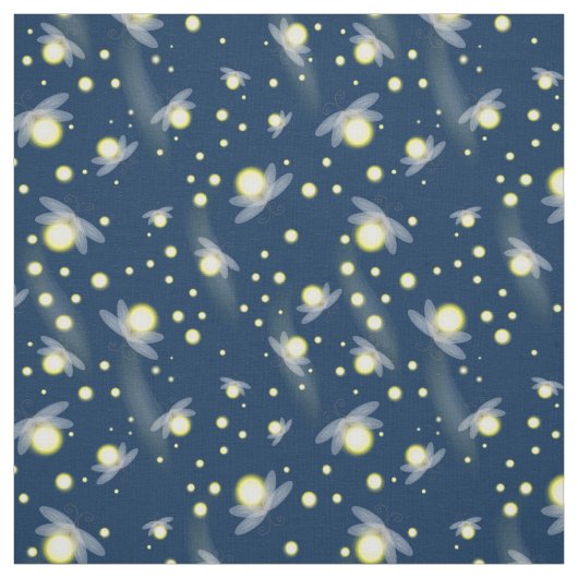 Etheral Ggloing Fireflies bij Night Pattern Stof (Swatch)