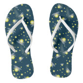 Etheral Ggloing Fireflies bij Night Pattern Teenslippers (Voetbed)