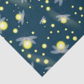 Etheral Ggloing Fireflies bij Night Pattern Tissuepapier (Detail)