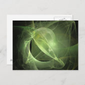 Etheral Green Fractal Briefkaart (Voorkant / Achterkant)