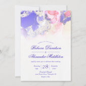 Etheral Jewel Tones Ink Wash Weddenschap Kaart (Voorkant)