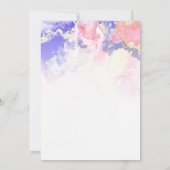 Etheral Jewel Tones Ink Wash Weddenschap Kaart (Achterkant)