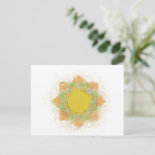 Etheral Lotus Flower Briefkaart (Staand voorkant)