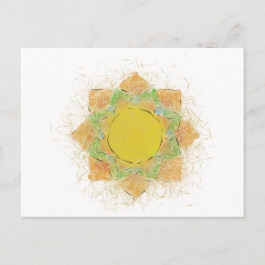 Etheral Lotus Flower Briefkaart (Voorkant)