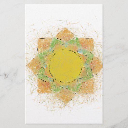 Etheral Lotus Flower Briefpapier (Voorkant)