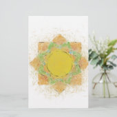 Etheral Lotus Flower Briefpapier (Staand voorkant)