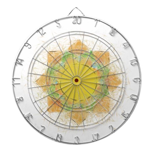 Etheral Lotus Flower Dartbord (Voorkant)