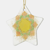 Etheral Lotus Flower Keramisch Ornament (Links)