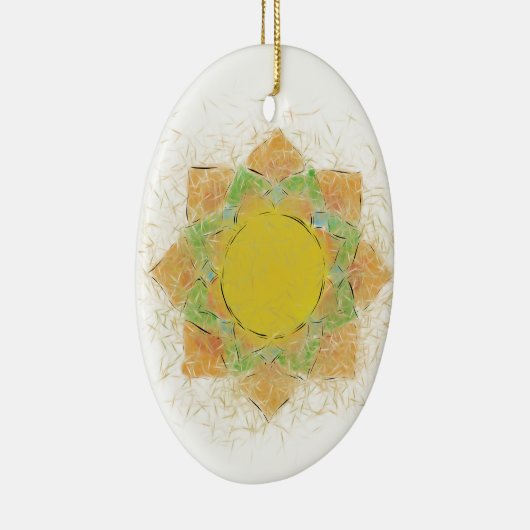 Etheral Lotus Flower Keramisch Ornament (Rechts)