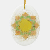 Etheral Lotus Flower Keramisch Ornament (Voorkant)