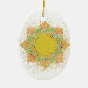 Etheral Lotus Flower Keramisch Ornament