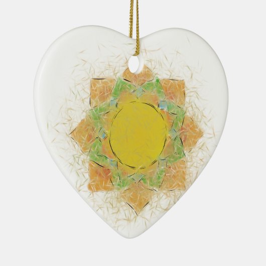 Etheral Lotus Flower Keramisch Ornament (Rechts)