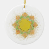 Etheral Lotus Flower Keramisch Ornament (Voorkant)