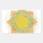 Etheral Lotus Flower Rechthoekige Sticker (Voorkant)