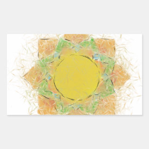 Etheral Lotus Flower Rechthoekige Sticker