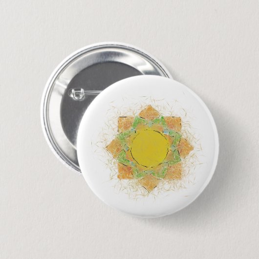Etheral Lotus Flower Ronde Button 5,7 Cm (Voorkant /achterkant)