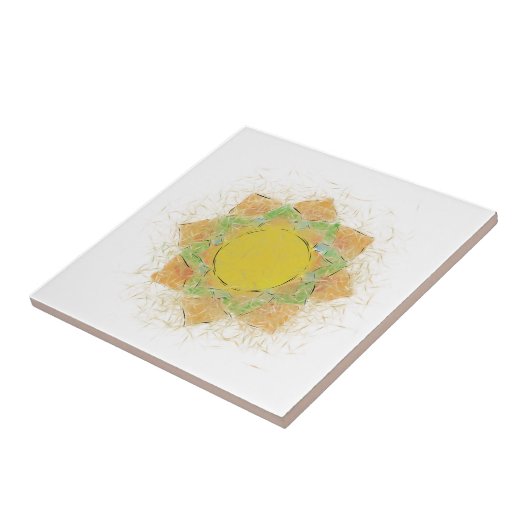 Etheral Lotus Flower Tegeltje (Zijkant)