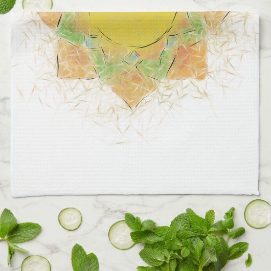 Etheral Lotus Flower Theedoek (Gevouwen)