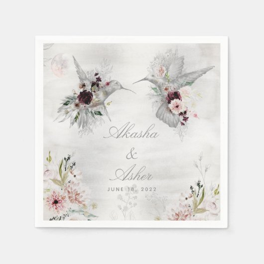 Etheral Love Wedding Cocktail Napkins Servet (Voorkant)