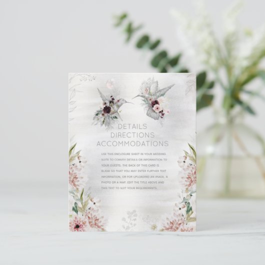 Etheral Love Wedding Details Accommodations (Staand voorkant)