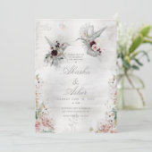 Etheral Love Wedding Invitation Suite Kaart (Staand voorkant)