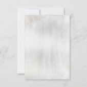 Etheral Love Wedding No Meal Choice RSVP Card (Achterkant)