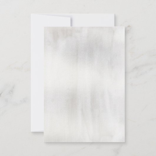 Etheral Love Wedding No Meal Choice RSVP Card (Achterkant)