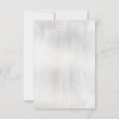 Etheral Love Wedding No Meal Choice RSVP Card Kaartje (Achterkant)