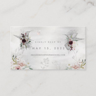 Etheral Love Wedding Online RSVP Card Visitekaartje