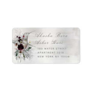 Etheral Love Wedding RSVP Return Envelope Label
