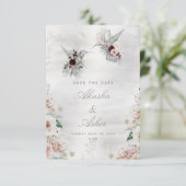 Etheral Love Wedding Save the Date Card (Staand voorkant)