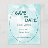 Etheral Magnolia Budget Wedding Save the Date Flyer (Voorkant)