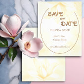 Etheral Magnolia Budget Wedding Save the Date Flyer