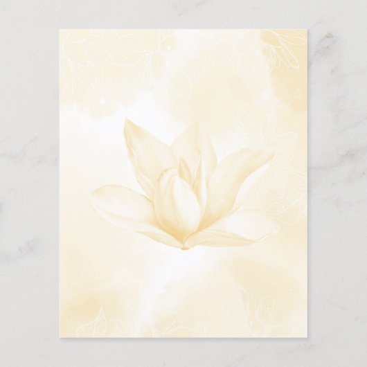 Etheral Magnolia, Budget Weduwnaar sparen de datum (Achterkant)