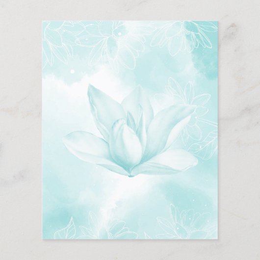 Etheral Magnolia, Budget Weduwnaar sparen de datum (Achterkant)