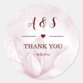 Etheral Magnolia Flower, bedankt Ronde Sticker (Voorkant)