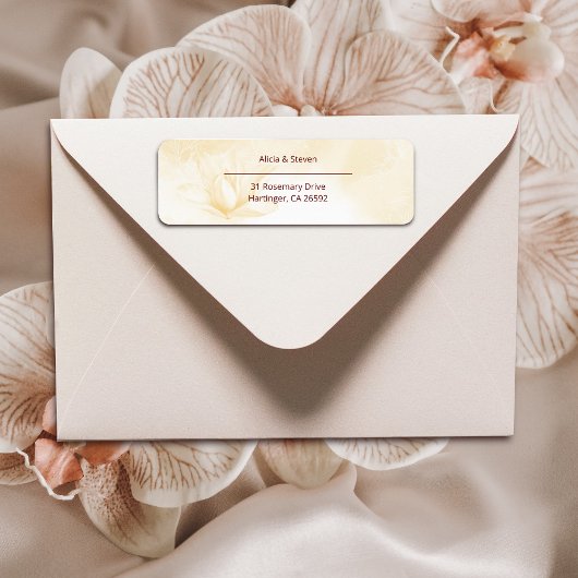 Etheral Magnolia Flower Etiket