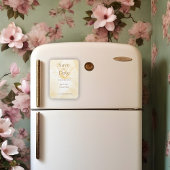 Etheral Magnolia Flower, sla de datum Magnet op Magneet