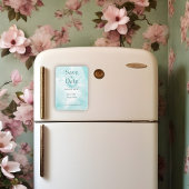 Etheral Magnolia Flower, sla de datum Magnet op Magneet