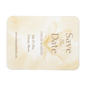 Etheral Magnolia Flower, sla de datum Magnet op Magneet (Horizontaal)