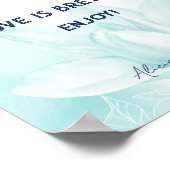 Etheral Magnolia Flower, Wedding Coffee Bar Poster (Hoek)