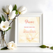 Etheral Magnolia Flower, Wedding Favors Poster