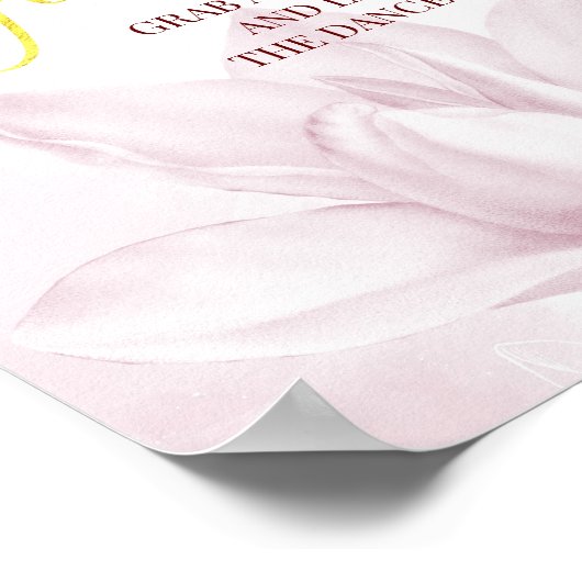 Etheral Magnolia Flower, Wedding Glow Poster (Hoek)