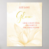 Etheral Magnolia Flower, Wedding Glow Poster (Voorkant)