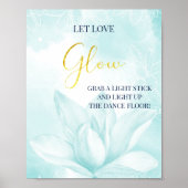 Etheral Magnolia Flower, Wedding Glow Poster (Voorkant)
