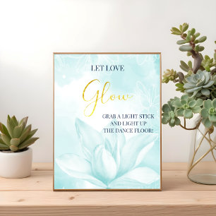 Etheral Magnolia Flower, Wedding Glow Poster