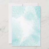 Etheral Magnolia Flower, Wedding Kaart (Achterkant)