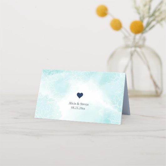 Etheral Magnolia Flower, Wedding Plaatskaartje (Achterkant)