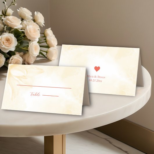 Etheral Magnolia Flower, Wedding Plaatskaartje