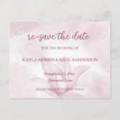 Etheral Magnolia Flower, Wedding Re Save the Date Briefkaart (Voorkant)